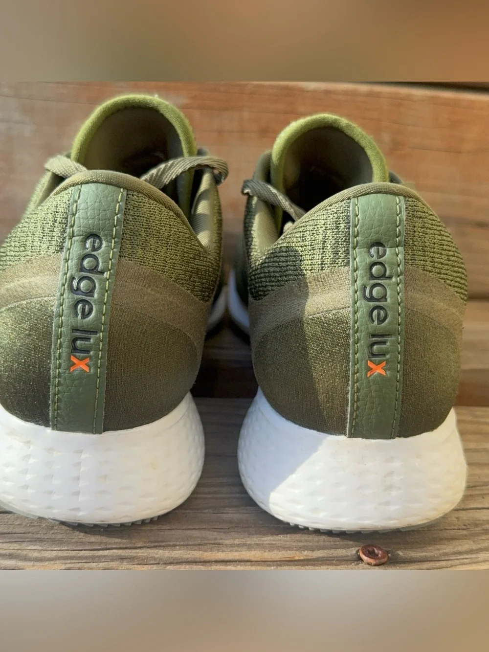 Adidas Edge Lux 4 Women’s Size 10 Olive Green Metallic Bounce Running Shoes